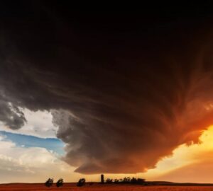 Nuvens imensas que foram tornados nos EUA. A imagem foi finalista no concurso de fotos de tempestades