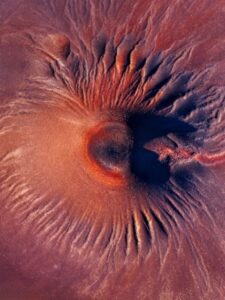 Vulcão em Puna Argentina. A imagem foi premiada no concurso de fotos aéreas