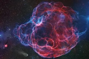 A imagem mostra as delicadas estruturas do remanescente de supernova conhecido como Spaghetti Nebula. A foto é finalista do concurso do Observatório de Greenwich