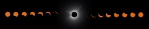 As diversas fases de um eclipse solar total foi a imagem finalista da Categoria Jovem do concurso do Observatório de Greenwich