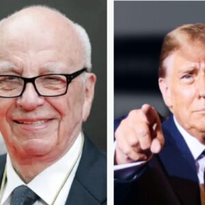 Ruppert Murdoch, dono da Fox News, e Donald Trump, que rompeu com o antigo aliado após divulgação de carta supostamente enviada a Epstein