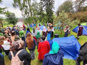 Estudantes protestam na Universidade de Exeter