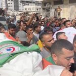 Funeral de jornalistas da Al Jazeera em Gaza