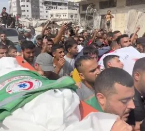 Funeral de jornalistas da Al Jazeera em Gaza