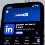 Tela de início do LinkedIn