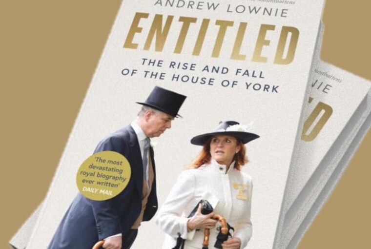 Capa de novo livro sobre o príncipe Andrew