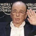 Rupert Murdoch, magnata da mídia, no World Economic Forum
