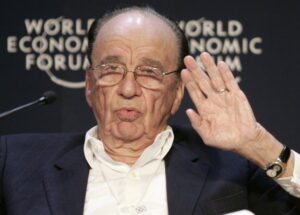 Rupert Murdoch, magnata da mídia, no World Economic Forum