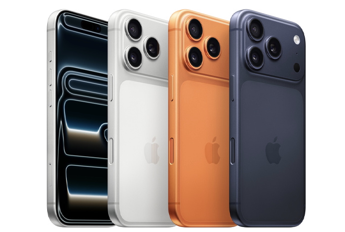 aparelhos iPhone 17 enfileirados