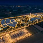 Vista aérea do centro de convenções da COP31, em Antalya, Turquia