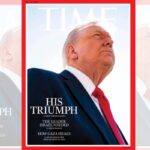 Donald Trump em foto na capa da Time Magazine considerada por ele a pior de todos os tempos