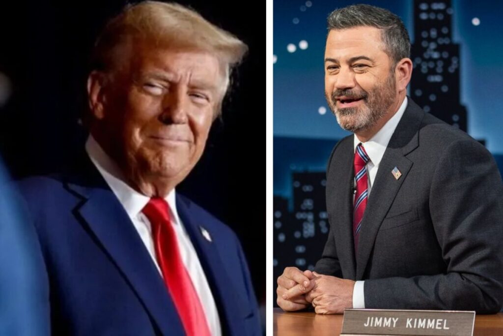 Donald Trump, presidente dos EUA e Jimmy Kimmel, apresentador de talk show na rede ABC