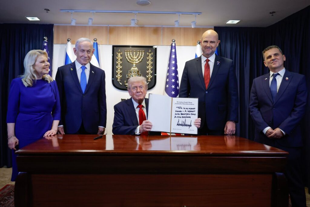Donald Trump no parlamento de Israel