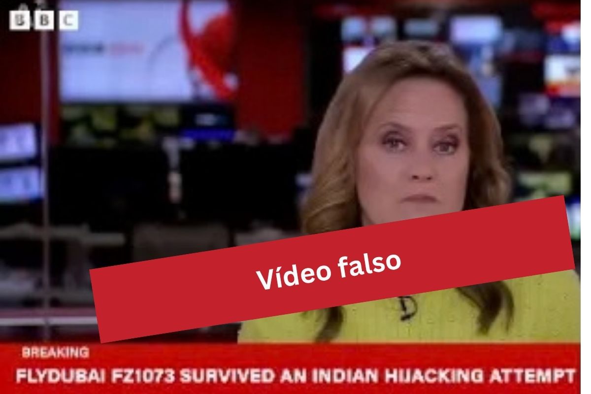 Falso vídeo da BBC feito com IA espalha teoria de complô entre Índia e Israel sobre avião da Flydubai