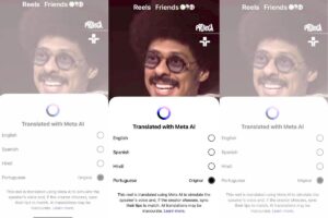 Luis Navarro em clipe dublado por IA do Instagram