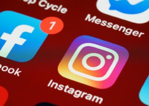 Ícones das redes sociais da Meta