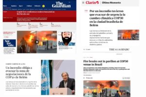 Notícias internacionais incêndio COP30