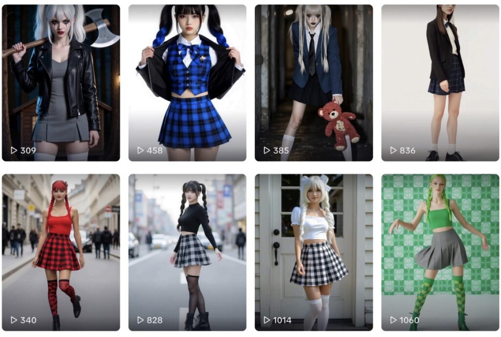 Vídeos de mulheres sexualizadas criados por IA no TikTok