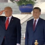 Donald Trump e Xi Jinping durante visita do presidente americano à China