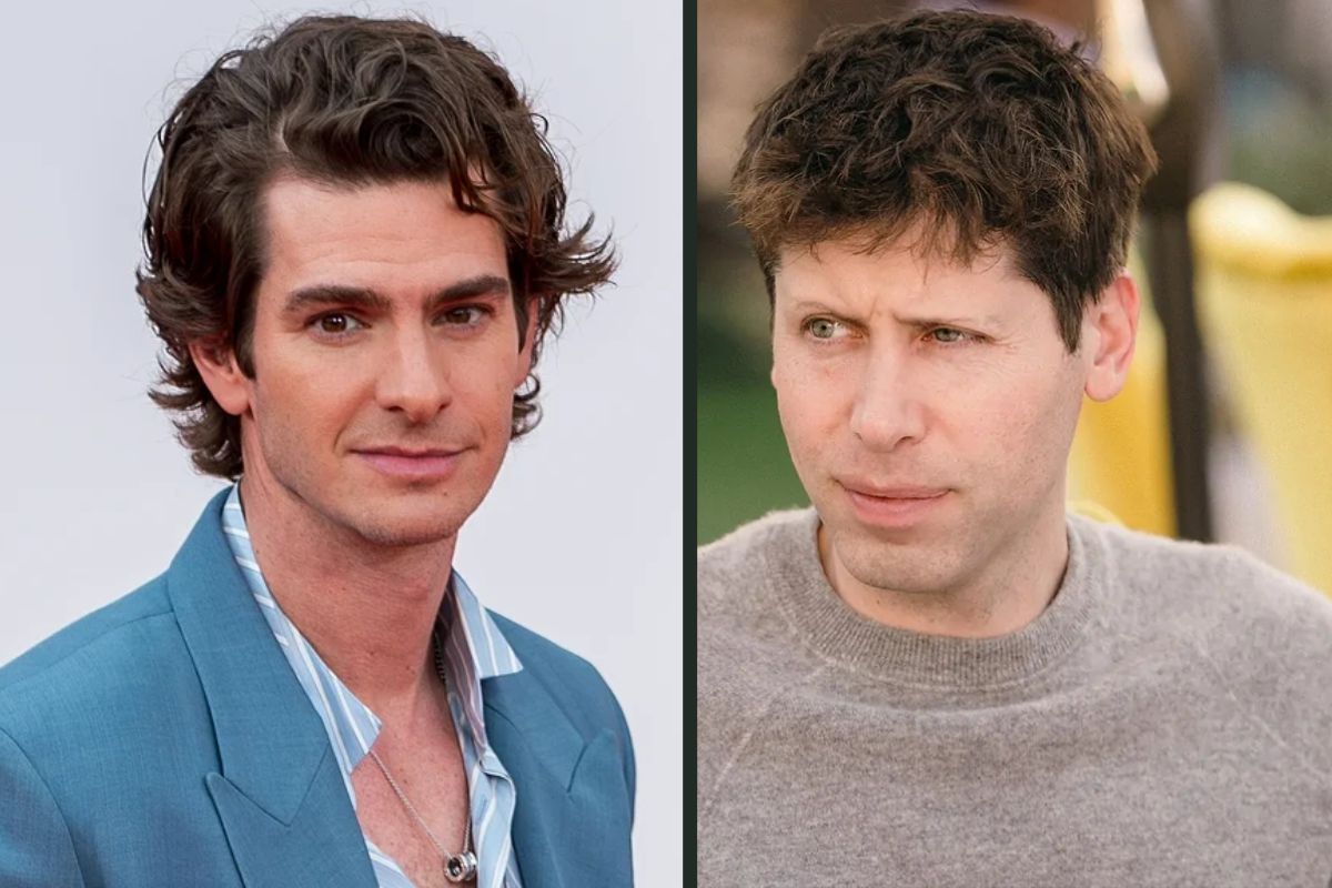 Andrew Garfield e Sam Altman, CEO da OpenAI