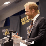 Príncipe Harry em discurso em Londres