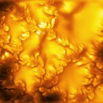 Nova imagem do sol mostrando redemoinhos na superfície