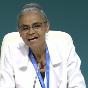 Marina Silva, Ministra do Meio Ambiente, fala na COP29, em Baku