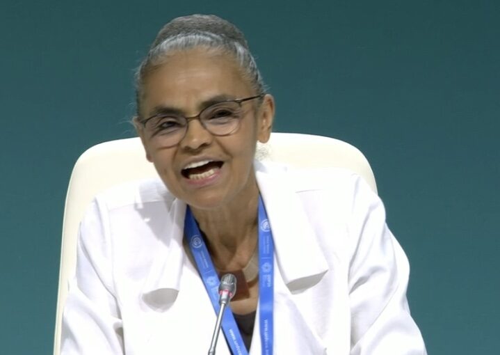 Marina Silva, Ministra do Meio Ambiente, fala na COP29, em Baku